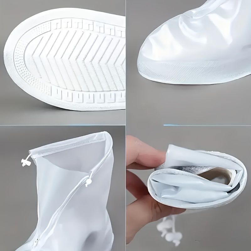 Reusable Shoe Protectors - Silicone Non-Slip, Unisex Rain Boots, Indoor/Outdoor EU Quality_voghion.com