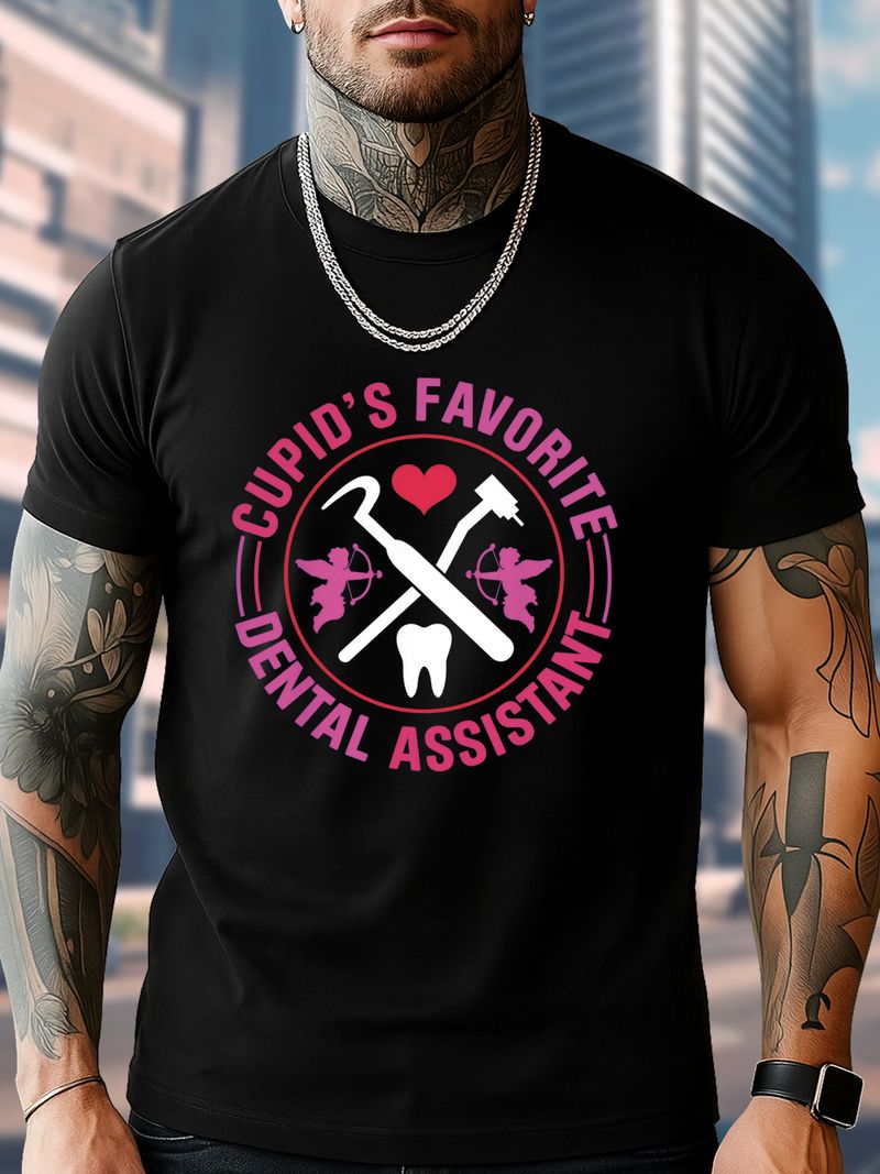T-shirt versatile, alla moda, casual, a maniche corte, con stampa da uomo, girocollo_voghion.com