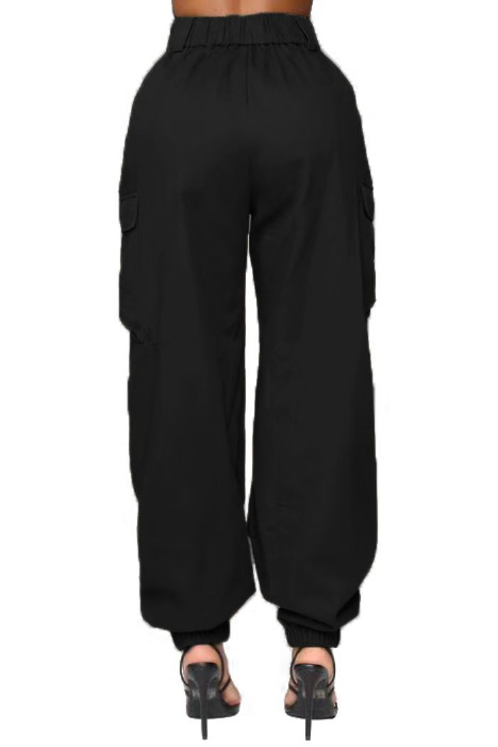Pantalones de mujer con múltiples bolsillos, holgados, de calle, con pierna recta, tipo corsé, ropa interior larga_voghion.com