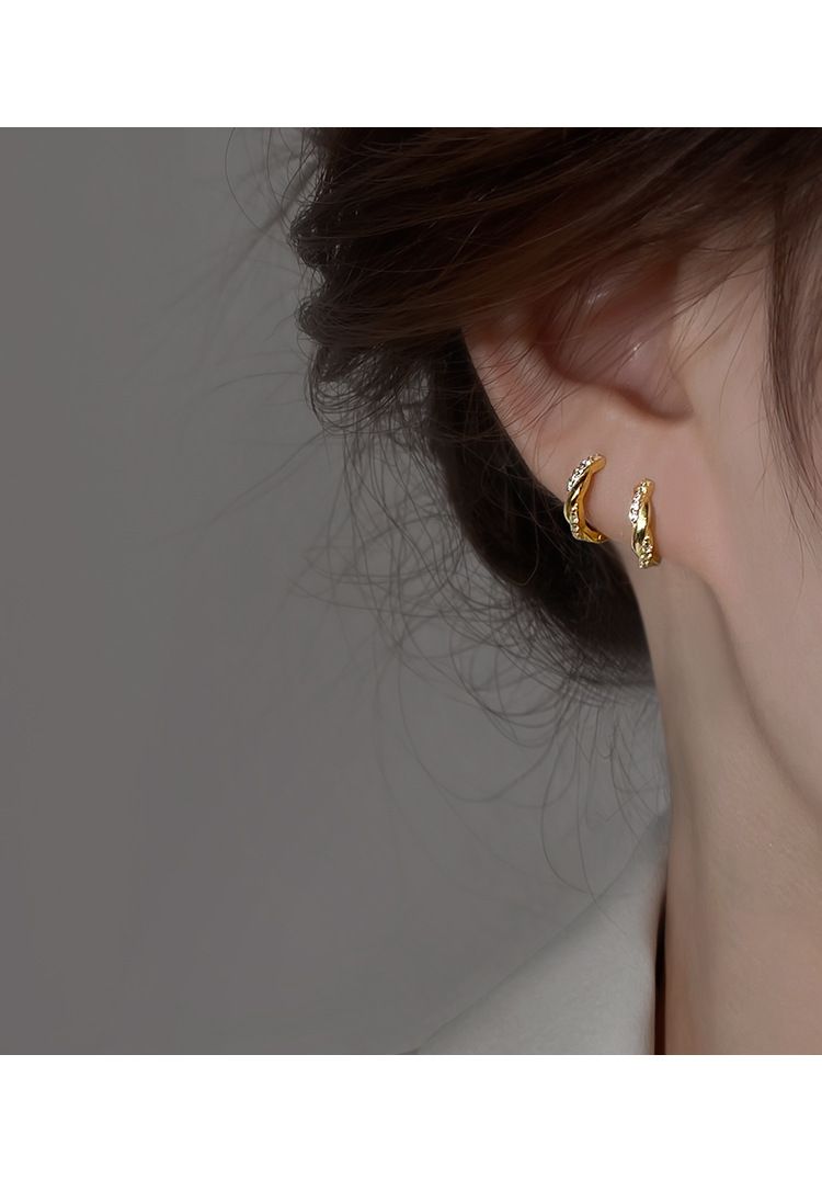 Eleganti orecchini a clip in argento sterling per donne in stile estivo_voghion.com