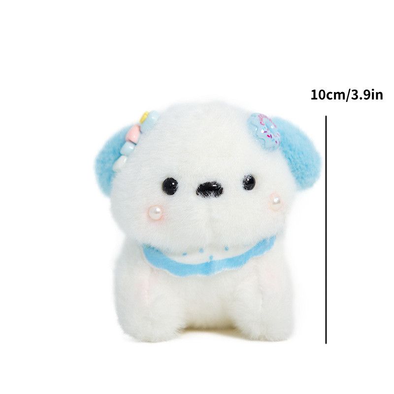 Adorable Dog Keychain Plush Cute Cuddly Soft Toy With Colorful Options For Bags_voghion.com