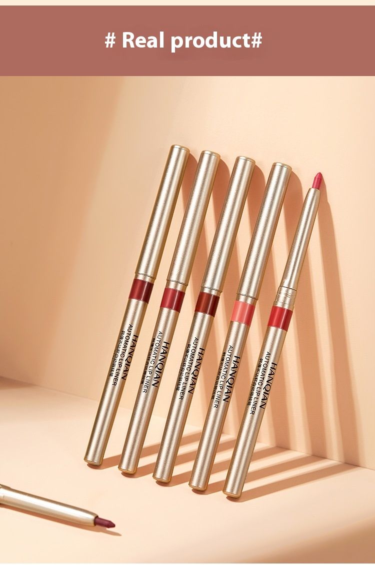 Automatic Rotation Lipliner Lipstick Pen Waterproof Durable Matte Female Hook Line Lipstick Makeup_voghion.com