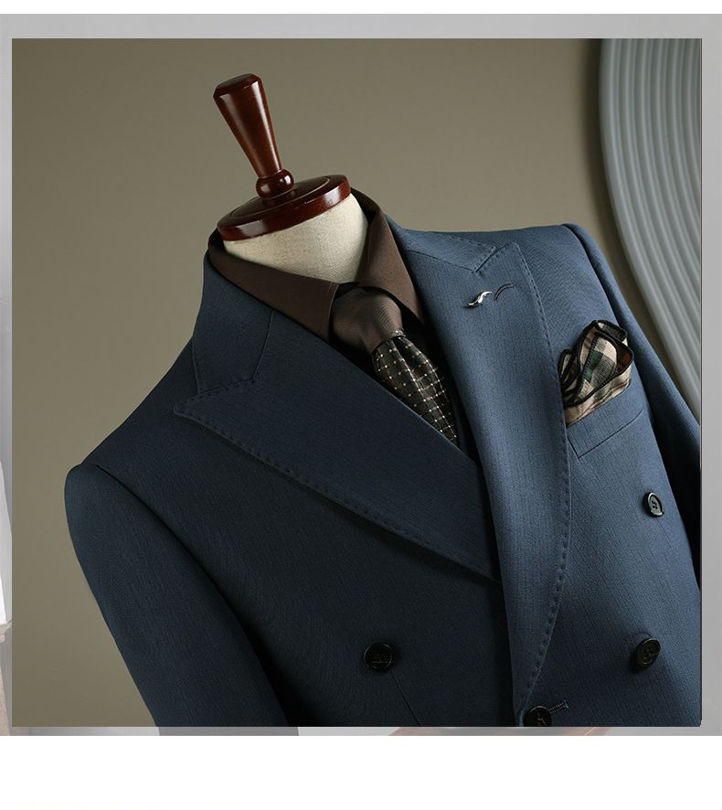 Men's Clothing Striped Suit Business Suit Striped Suit Set Business Formal Wear Groom Wedding Suit Blazer Slim Fit Tuxedo With Vest Options_voghion.com