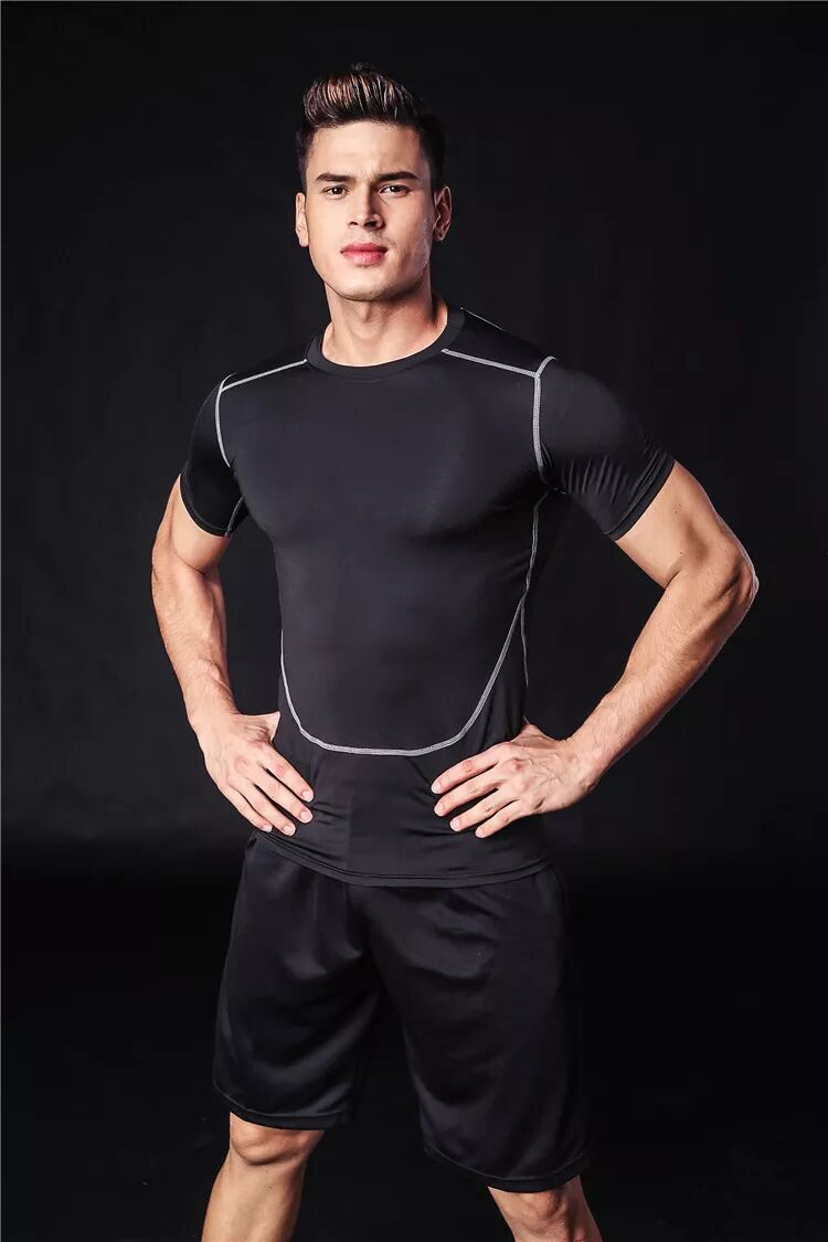 Löpartröja herr Gym Fiess jogging-tröja Basket Fotbollsmatch Boll Sporttröja MMA boxningstight för herr_voghion.com