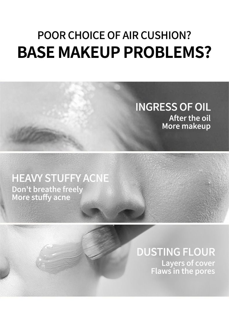 Crema BB con cojín de aire y cabeza de hongo de aguacate OCHEAL, 20 g, hidratante, fijadora, corrector y cuidado personal._voghion.com