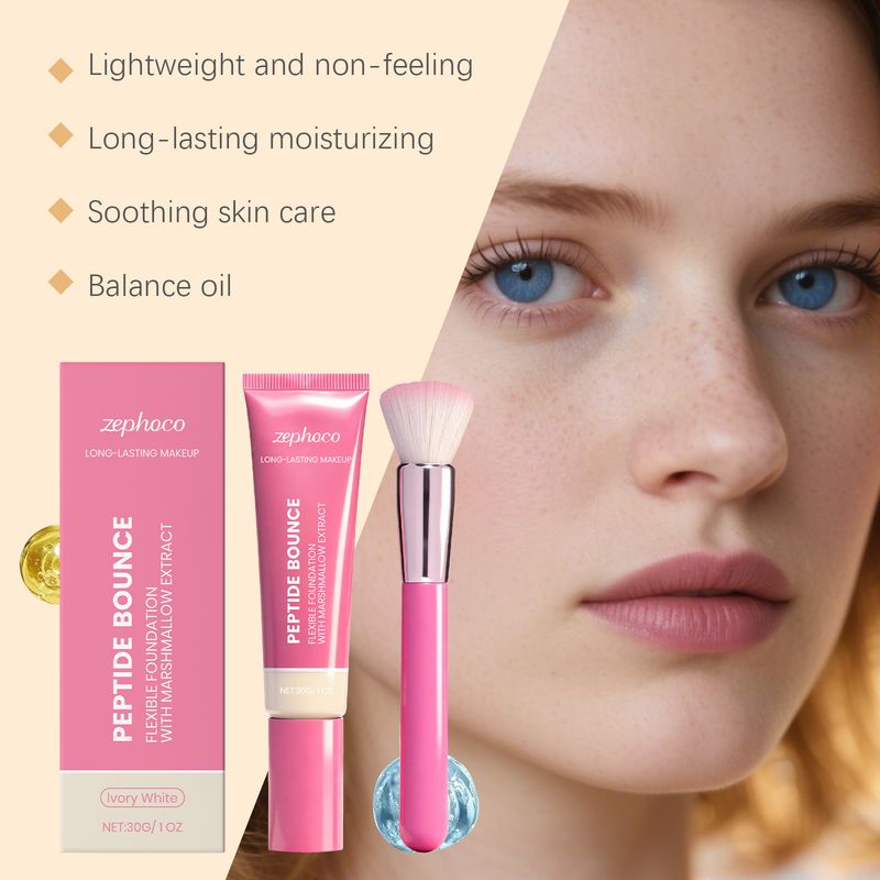 zephoco Leichte, langanhaltende, feuchtigkeitsspendende, nicht klumpende, matte, natürliche, klare Concealer-Foundation_voghion.com