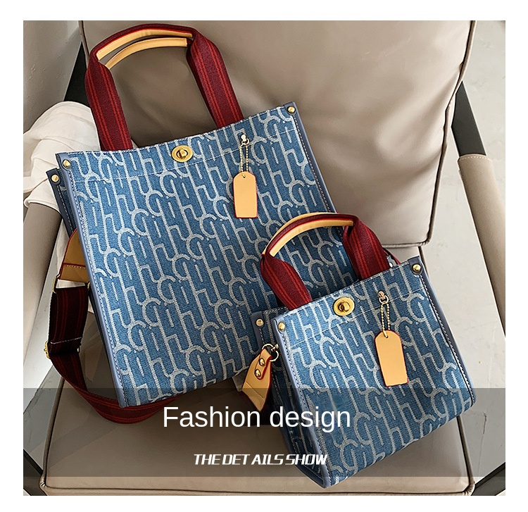 Autumn and winter new printed letters for women Tote Kor home large capacity shopping bag shoulder crossbody bag_voghion.com