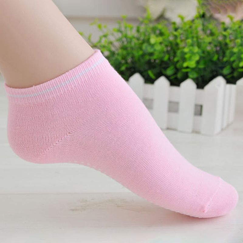 Kaou Ankle Socks Elastic 3D PVC Particle Cotton Yoga Toe Socks for Home_voghion.com