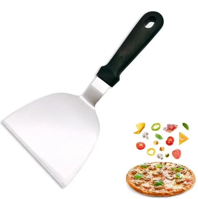 Roestvrijstalen Metalen Bakplaat Spatel Hamburger Schraper Pannenkoek Ideale per BBQ Grill_voghion.com