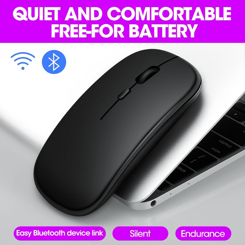 Charging Wireless Bluetooth USB Luminous Office Dual-mode Computer Mouse Factory Goods_voghion.com