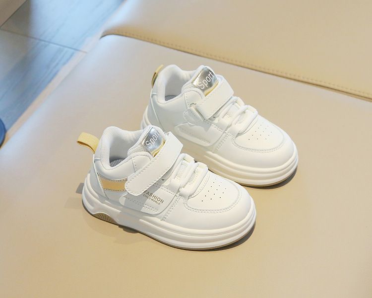 Nya små vita flickskor High Top Pojkar Casual Board Shoes Mjuka sulor Babyskor_voghion.com