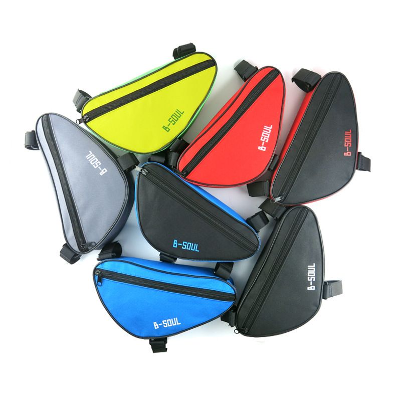 Borsa portautensili per bicicletta con triangolo diagonale anteriore multicolore B-SOUL_voghion.com
