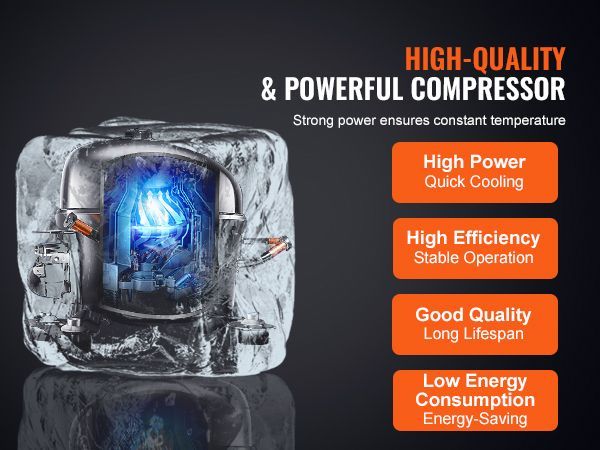 VEVOR Commercial Merchandiser Refrigerator, 14.8 Cu.Ft / 420L Beverage Refrigerator Cooler Merchandiser, Glass Door Display Refrigerator Upright Fridge With 5 Adjustable Shelves, Customizable Lightbox_voghion.com