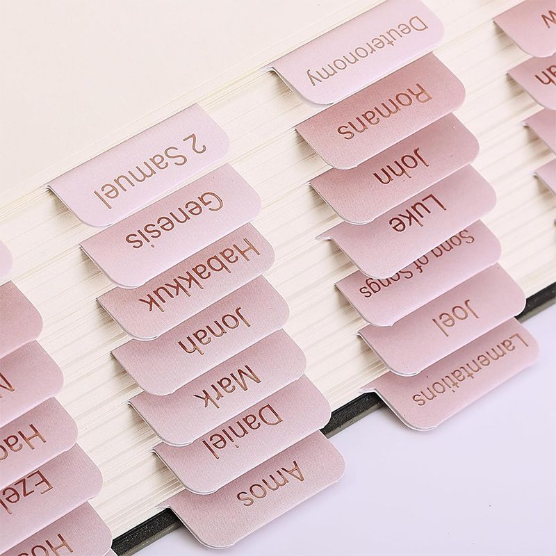 Bohemian Style Index Tabs, Blank Writable Sticky Notes For Bible, Journals, And Books, Colorful Self-Adhesive Labels_voghion.com