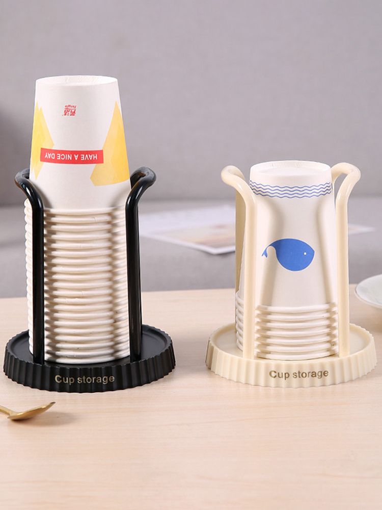 Disposable Paper Cup Holder Rack, Desktop Storage Organizer For Living And Dining Room, Space Saving Cup Taker_voghion.com