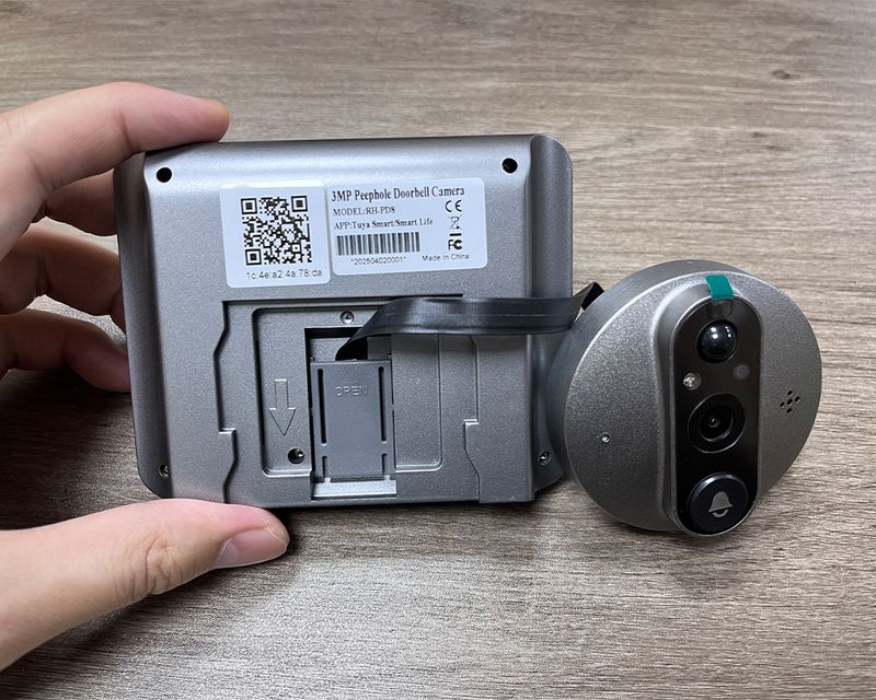 3MP Smart Life Tuya 1080P WiFi Doorbell Eye Peephole Camera 5000mAh Battery PIR Motion Detector IR Alexa Google Digital_voghion.com