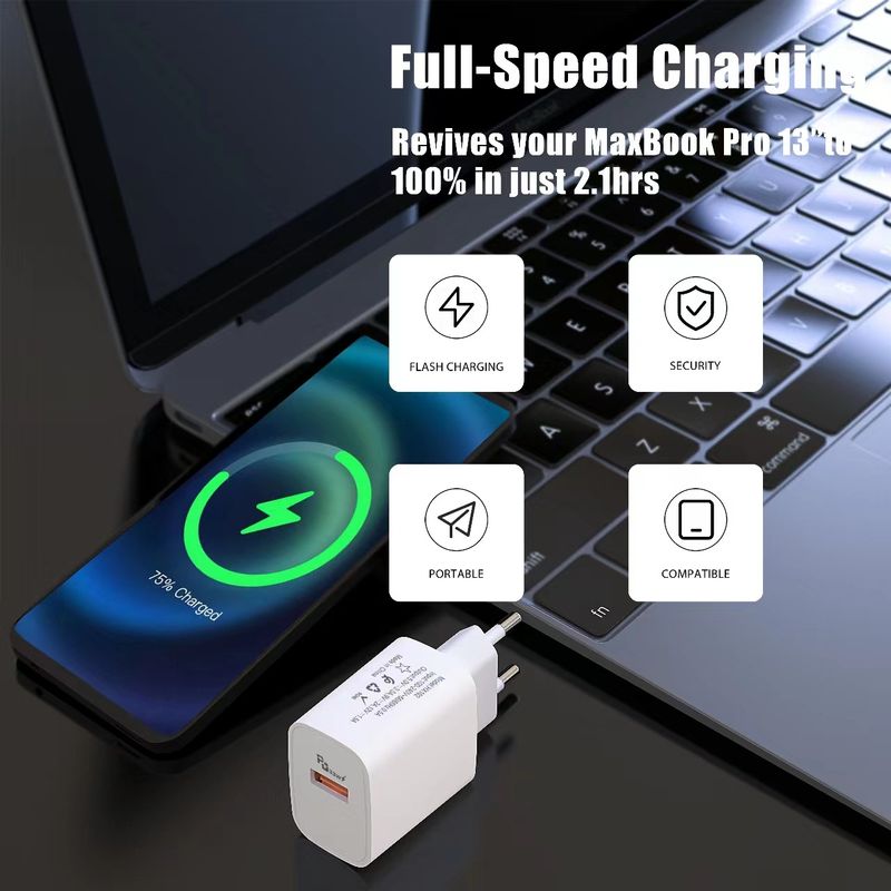QC3.0 USB-Schnellladegerät 5V1A Ladekopf Geeignet für kleine Haushaltsgeräte Handyadapter_voghion.com