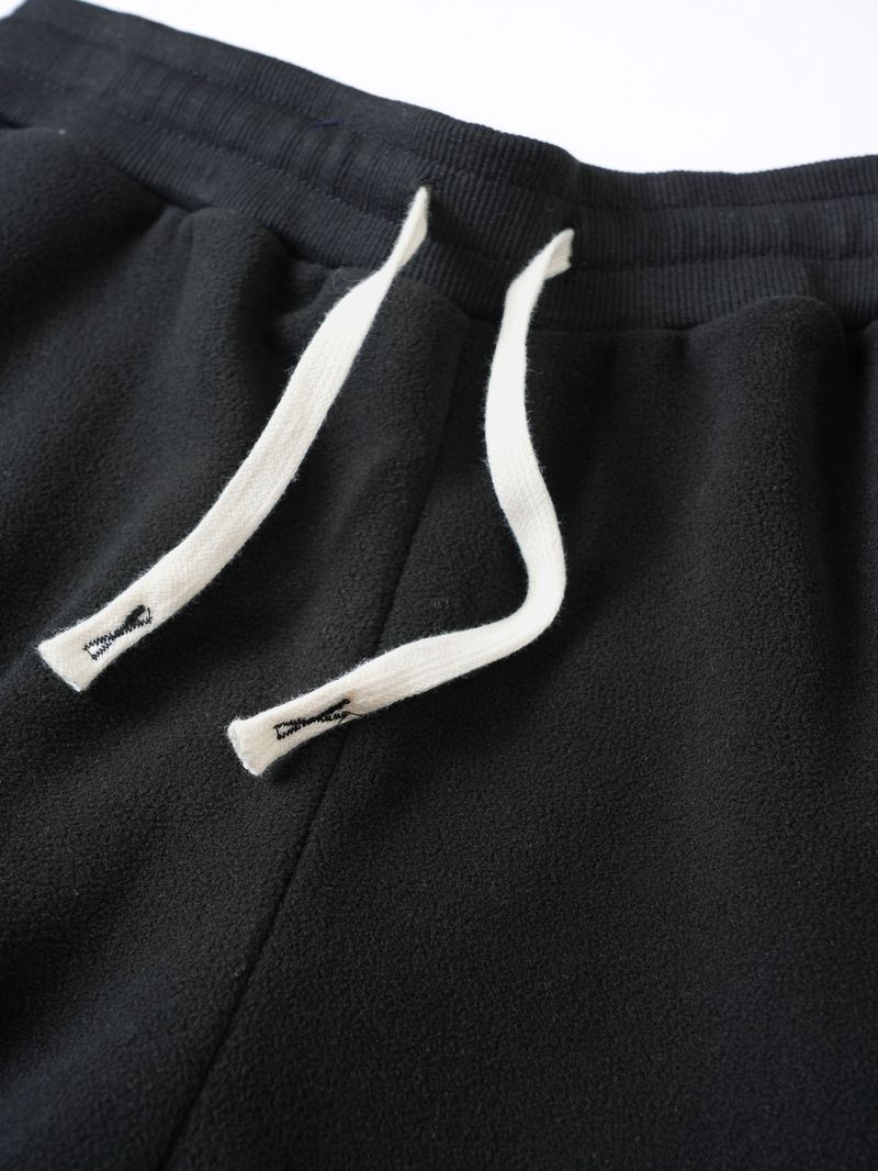 Men’s Heavyweight Tapered Joggers – Retro Streetwear Sweatpants With Drawstring Waist (S-3XL, Black)_voghion.com