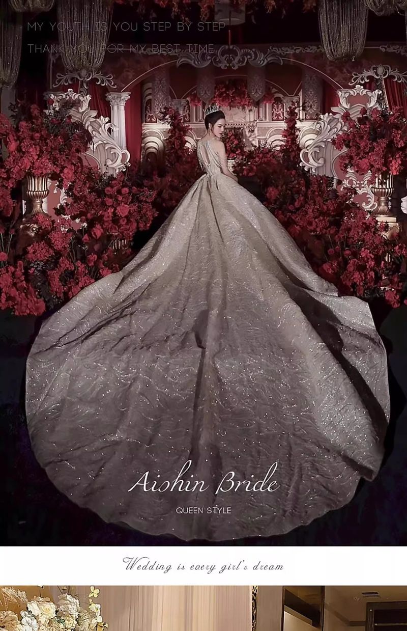 Vintage-Brautkleid aus Spitze – A-Linie, Kathedralenschleppe mit Korsettrücken, langen Ärmeln und Prinzessinnenärmeln, höfisch inspiriertes Kleid (erhältlich in XS-XXL)_voghion.com
