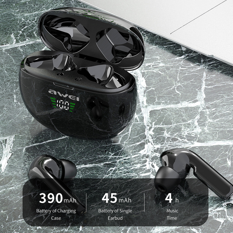 Kompaktní stereo lehká sluchátka Bluetooth V5.0 pro poslech hudby_voghion.com