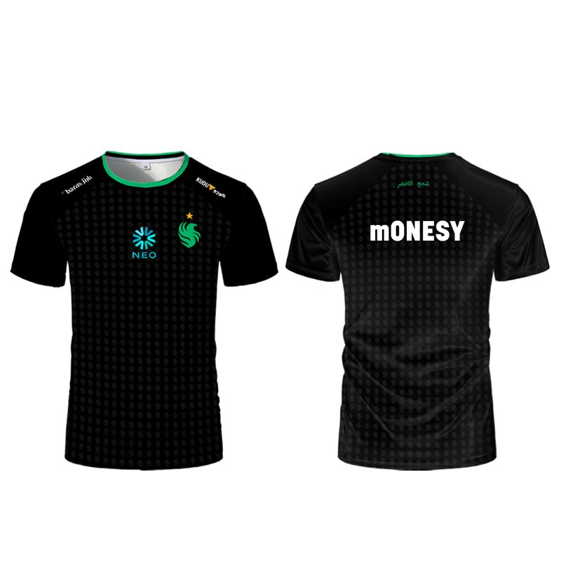 Team Falcons Esports Club 2025 Nieuwe uniformen Professionele speler Gesigneerde herdenkingsshirts CS2 Niko Fans Aangepaste T-shirts_voghion.com