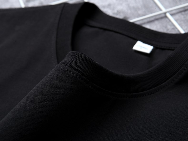 maglietta a maniche corte da uomo anchor live in cotone top base shirt ampia mezza manica versione Hong Kong personalità del marchio alla moda_voghion.com