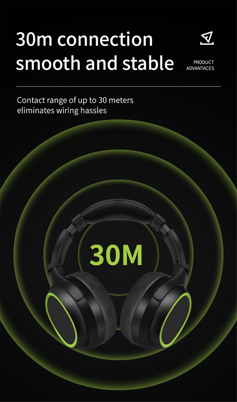 Shoumi Large Earmuffs Headhones Bluetooth Headphon Wireless Earphones Bass Headset Noise Cancelling Mic Helmet Support_voghion.com