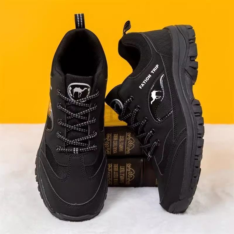 Travel Non Slip Waterproof Hiking Autumn And Winter Dad Men's Abrasion Resistant Outdoor Sports Leather Shoes Casual_voghion.com