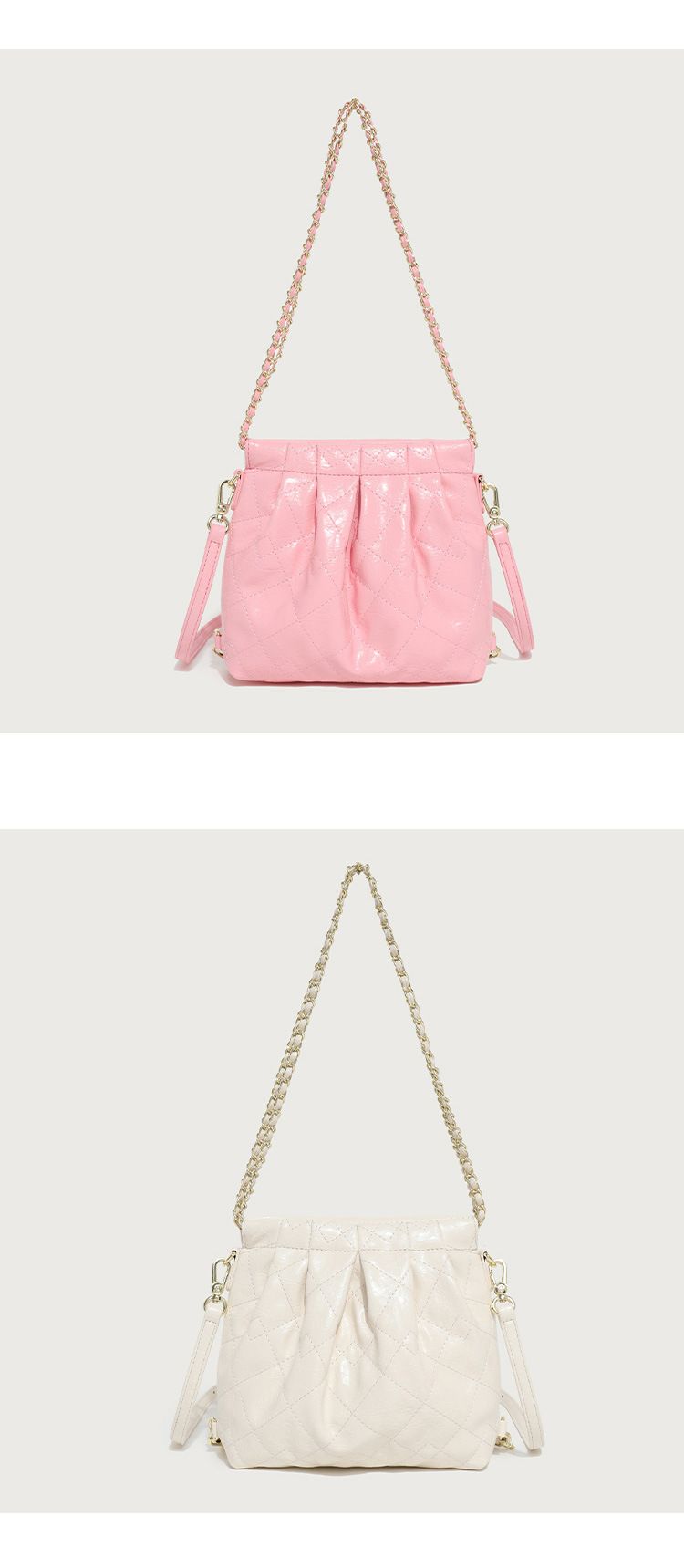 Women's Bag Lingge Chain Garbage Bag Tramp Bag Niche Design Women's Bag New Backpack _voghion.com