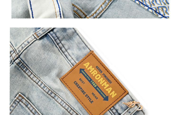 Men’s Light Blue Denim Shorts – Stretch Comfort, Casual Luxury, Summer Essential (28-38)_voghion.com
