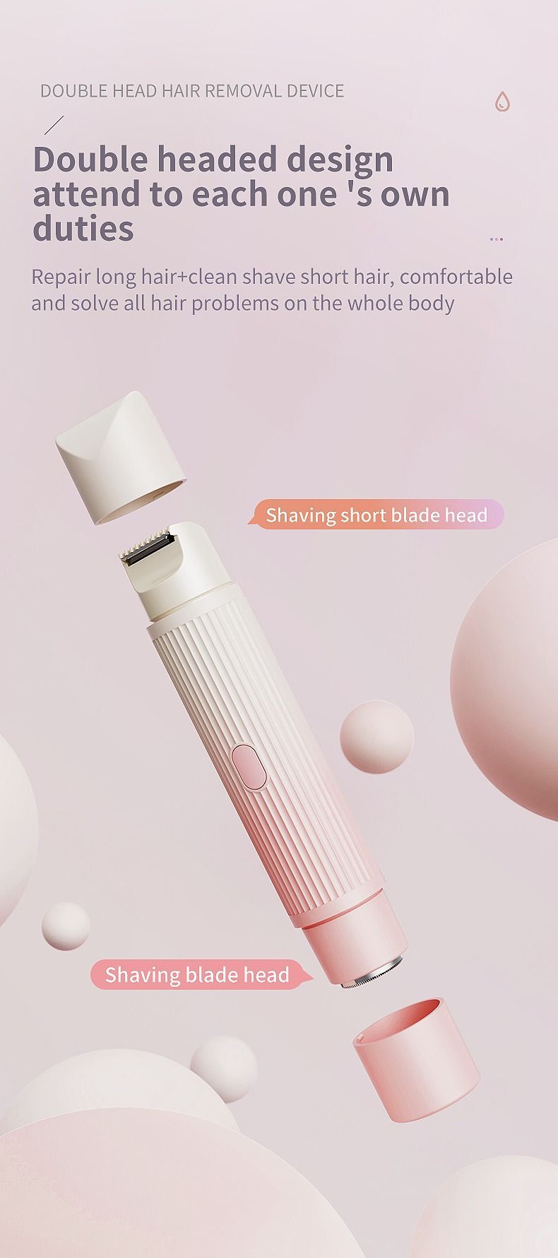 Epilator Full Body Electric Shaver For Women, Anal Hair Multifunctional Five Head Shaver, Private Parts Shaving And Hair Removal Instrument_voghion.com