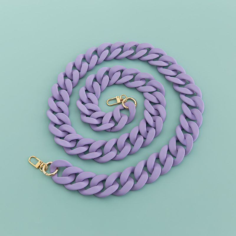 Tracolla larga per borsa in resina acrilica squisita, con catena antiscivolo fai da te, 4 cm x 3,3 cm_voghion.com