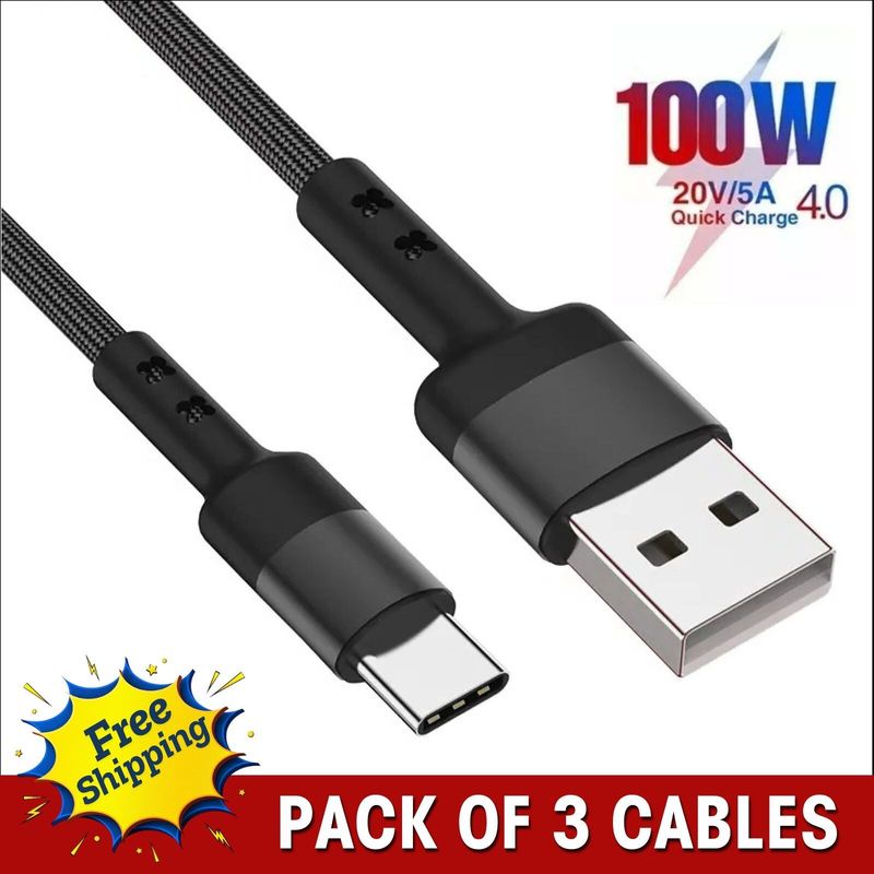 USB A auf Typ C Schnellladekabel 3A für Samsung Handy-Anschluss USB C Kabel_voghion.com