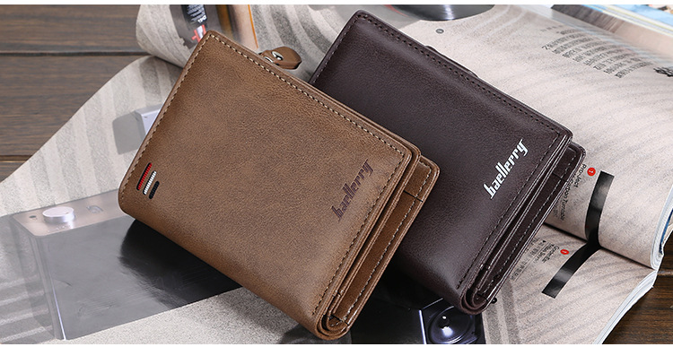 Portafoglio Cerniera Breve Multi-Card Slot Moda Mini portamonete verticale 【Baellerry】_voghion.com