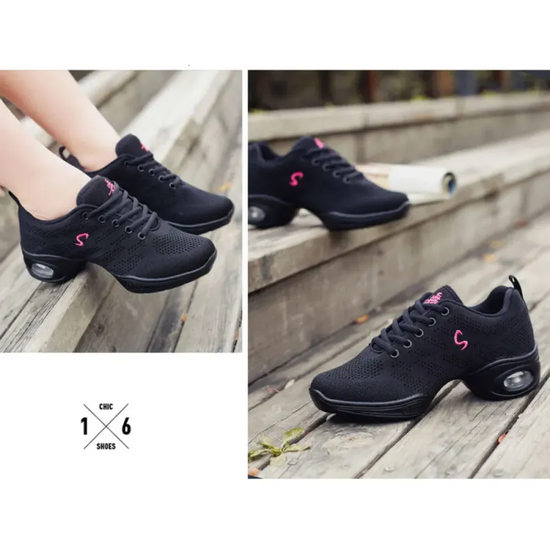 Scarpe da ballo jazz da donna, moderne, traspiranti, con suola morbida, per esercitarsi, da donna, sportive, Ddmysaturn_voghion.com
