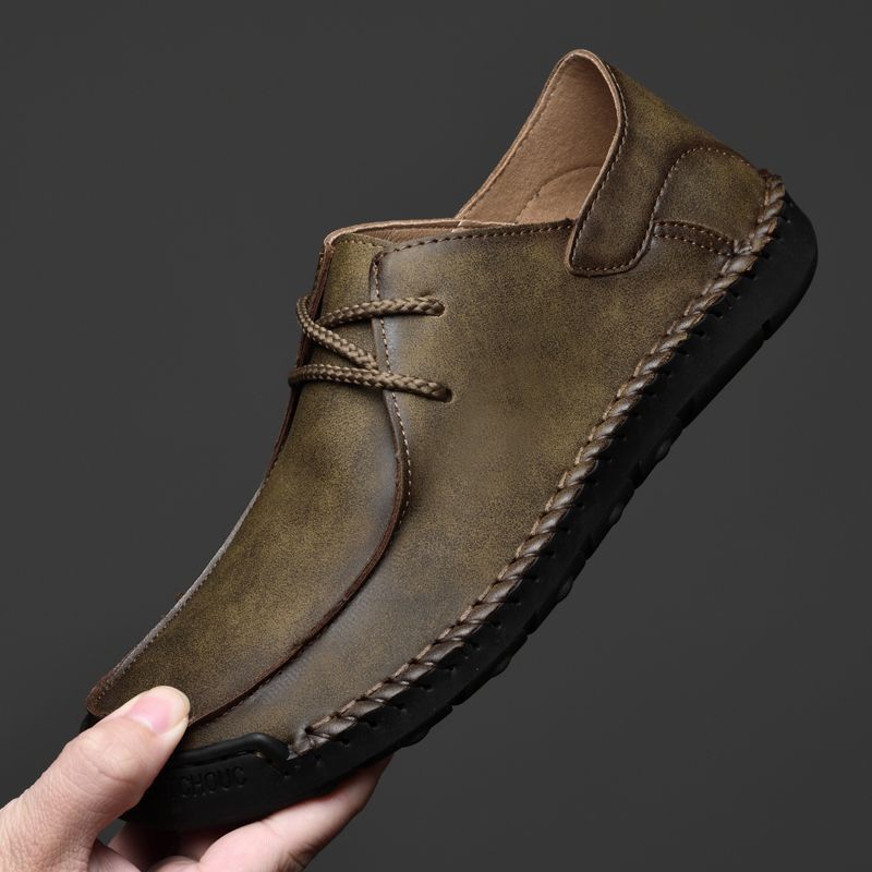 Exported Italian Original Tail Single Withdrawal Stock Leather Men's Casual Shoes Spring Summer New Model_voghion.com