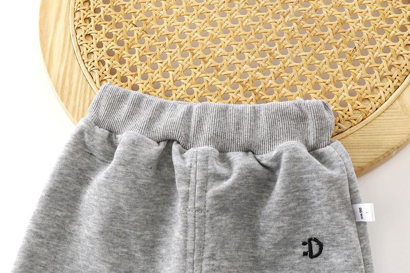 Mother & Kids Outer Wear Pants Unisex Kids' Cotton Casual Pants - Soft & Comfortable Elastic Waist Trousers For Boys & Girls (80-120cm, 5 Colors)_voghion.com