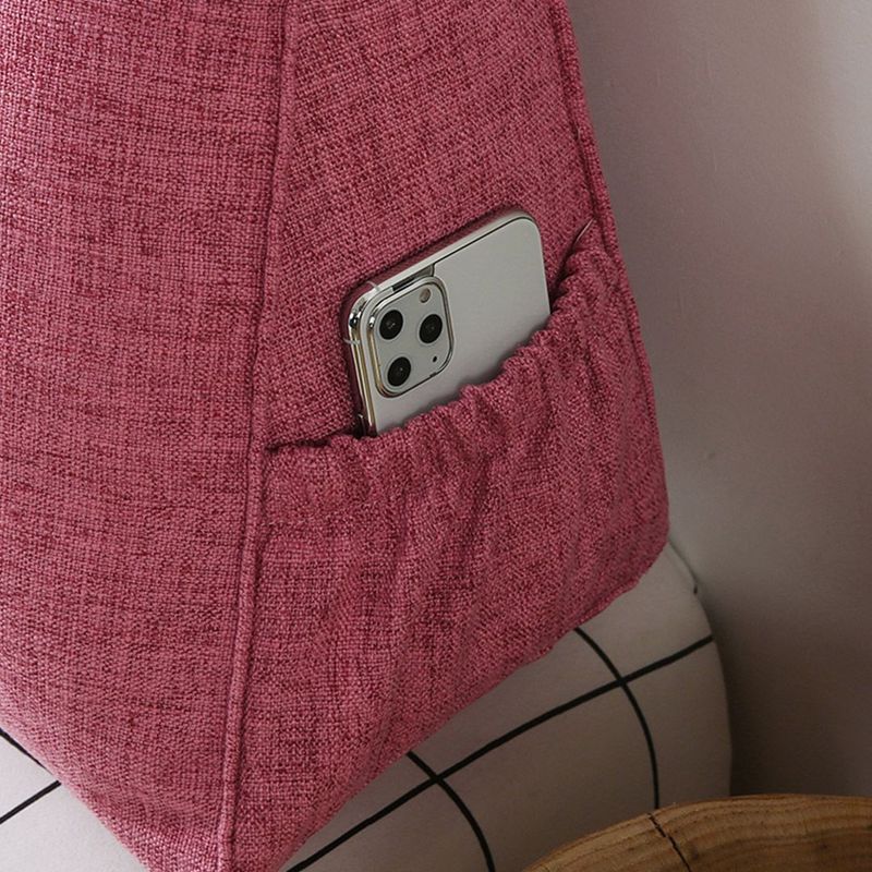 SOGA 2X 180cm Pink Triangular Wedge Bed Pillow Headboard_voghion.com