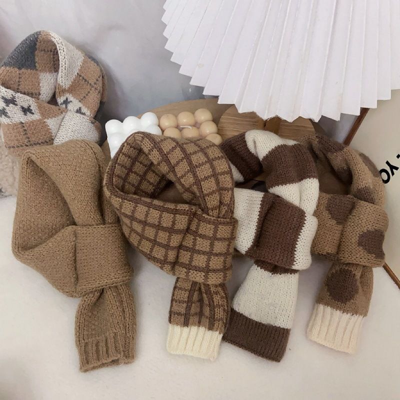 Écharpe marron pour chien, Teddy Bichon Schnauzer, bouledogue français, chat, animal de compagnie, automne hiver, chaud, cache-cou, 2024_voghion.com