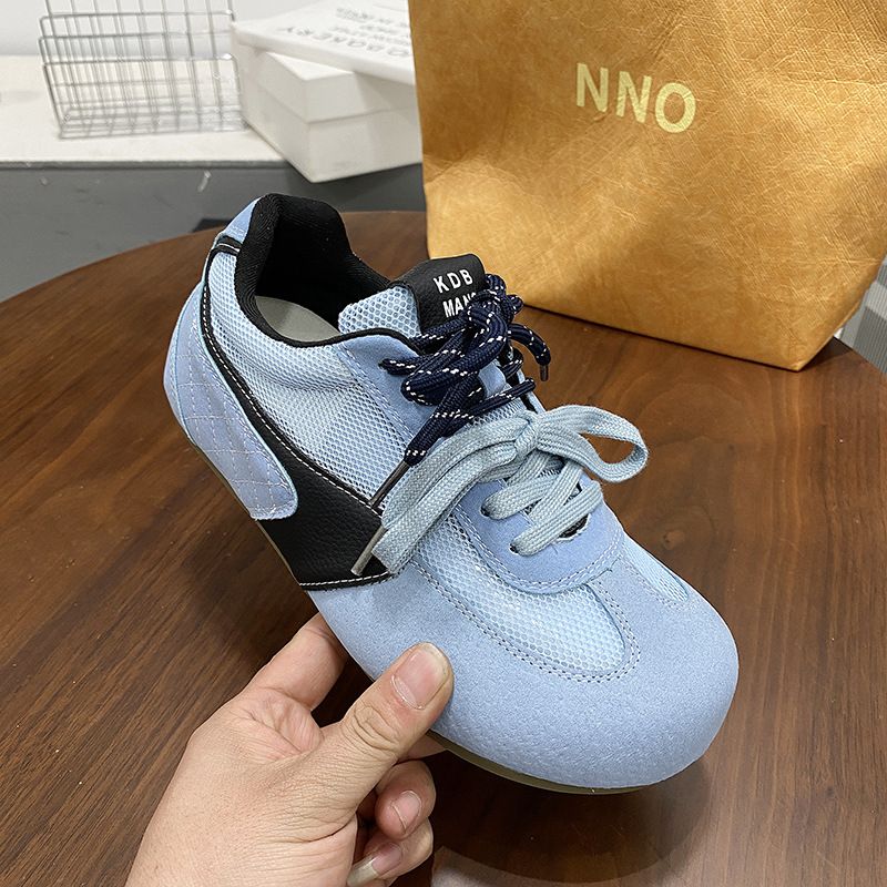 Gu Yun Spring Outing ~ 2025 Spring New Thick Soled Dexun Shoes Women's Genuine Leather Soft Soled Forrest Gump Shoes Casual Shoes_voghion.com