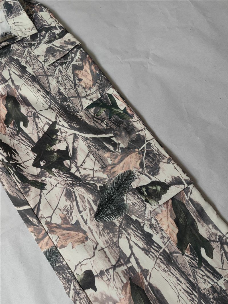new fashion casual loose straight high waist stacked bag multi-color trousers_voghion.com