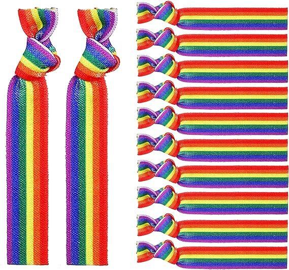 Hot selling high elastic bulk rainbow knotted proud he, wristbands, bracelets, accessories, hanging ropes, and_voghion.com