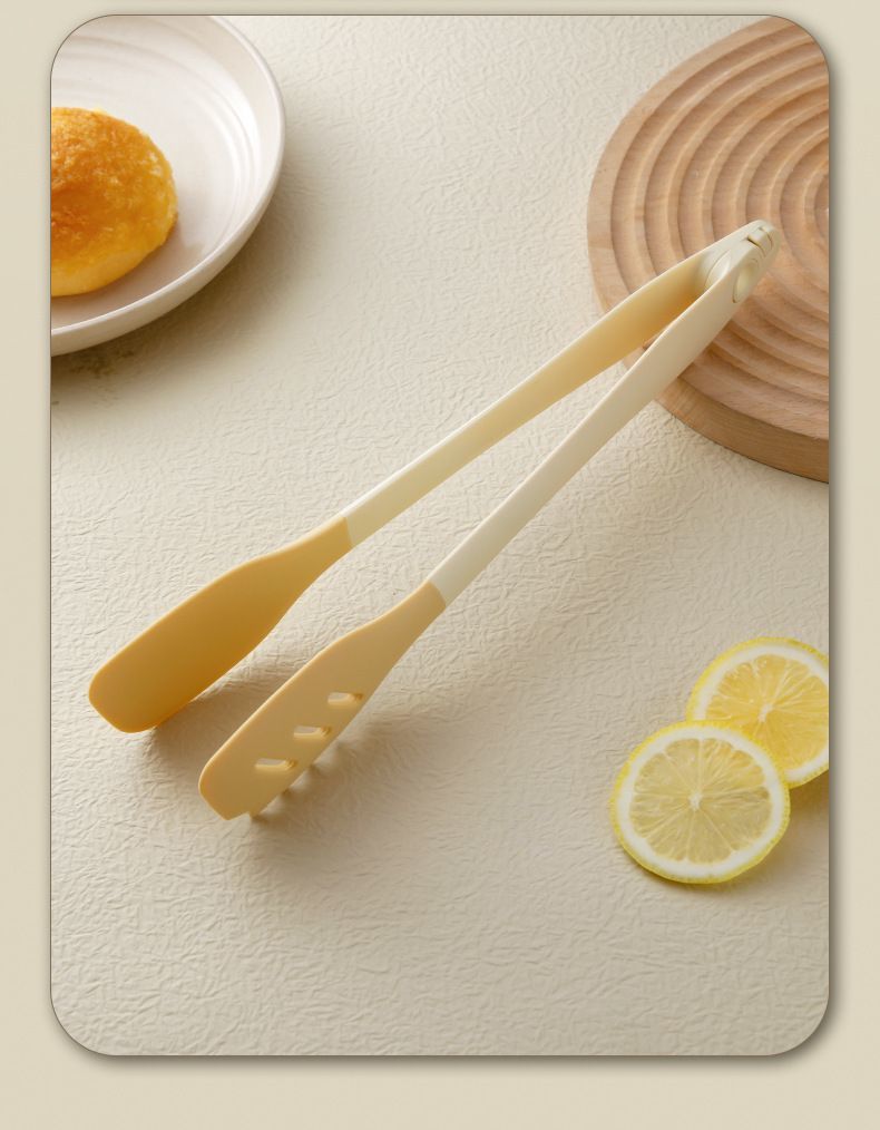 Food Split Kitchen Barbecue Grilled Steak Anti-scald High Temperature Resistant Multi-functional Silicone Tongs_voghion.com
