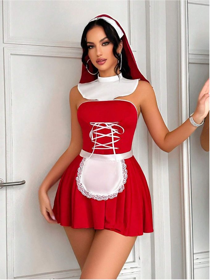 New Lingerie Women's Temptation Maid Servant Sexy Uniform Set_voghion.com