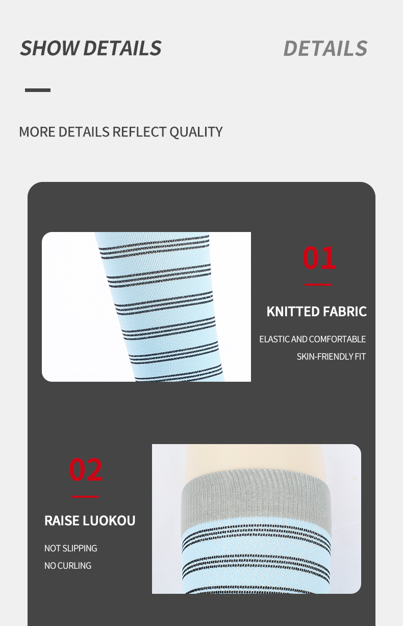 sports elastic compression socks spring and summer new professional sports socks running socks women's anti slip sweat absorbent long tube pressure_voghion.com