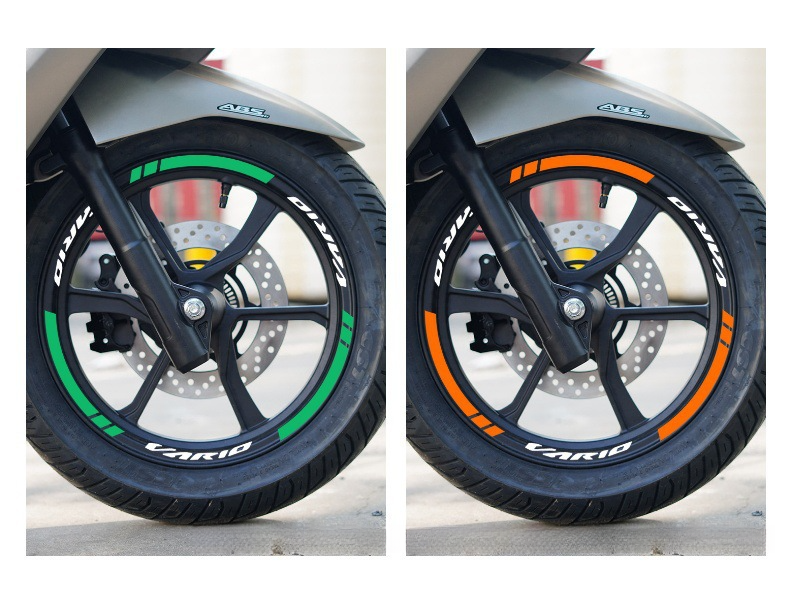Suitable For Honda VARIO Motorcycle 14inch Wheel Rim Reflective Waterproof Personalized Creative Colorful Tire Warning_voghion.com