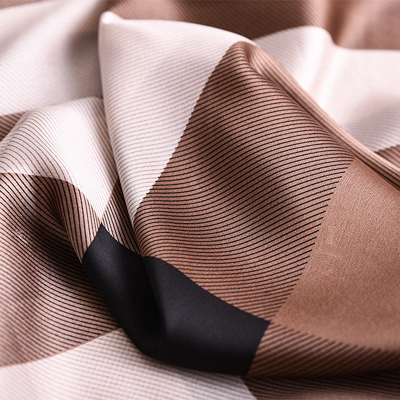 VOOTHOST 180x90cm Large Silk Soft Scarf Women Stylish Print Long Shawl Handkerchief Summer Elegant Travel Wrap VB127_voghion.com