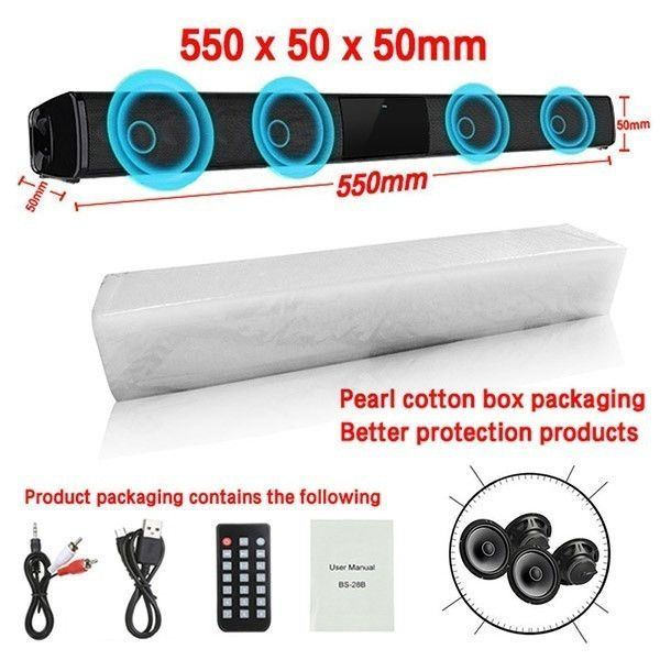 Home Theater Sound System Bluetooth Speaker Computer Speakers For TV Soundbar Box Subwoofer Radio Music Center Boom Box Column_voghion.com