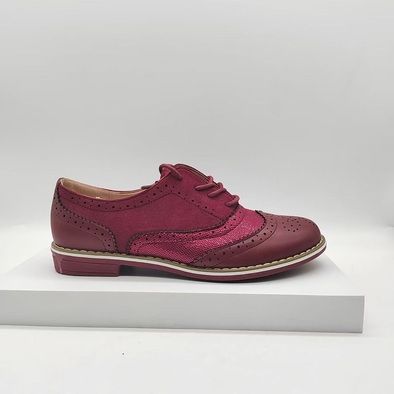 Damenschuhe Damen Schnürschuhe Formelle Schuhe Neuer Stil Lässige Büro Handgemachte Brogue Party Lederschuhe_voghion.com