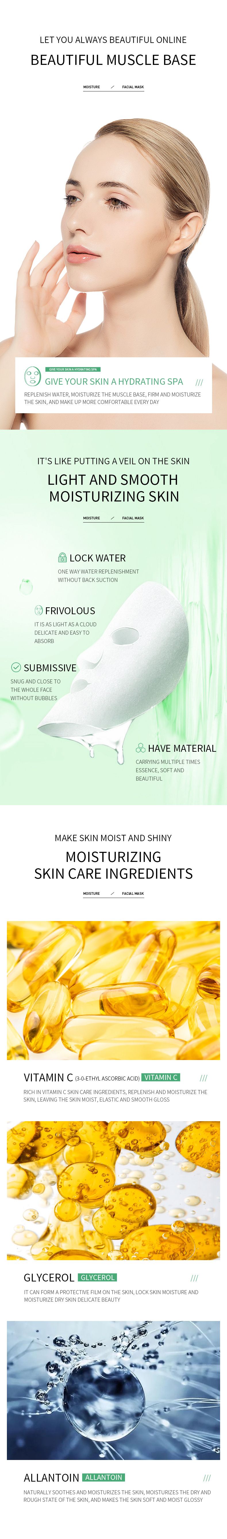 Vitamin C Sheet Mask 30g BIOAOUA Hydrating Moisturizing Nourishing_voghion.com